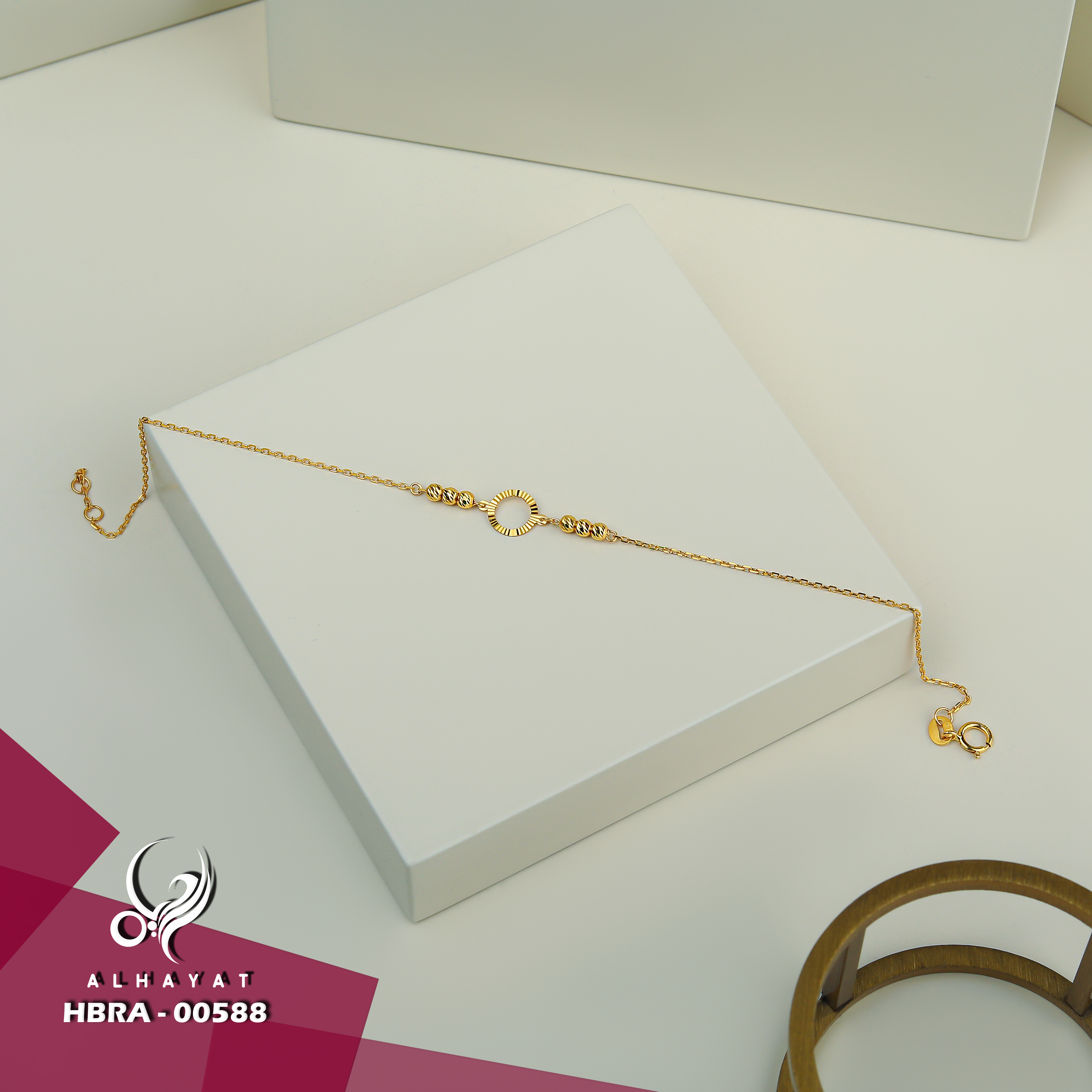 21 karat gold bracelet, Turkish made - (H-0742)